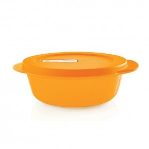 Tupperware Crystalwave Plus 2-cup/560 Ml Round Papaya Lunch and Snacks | UJQ871645