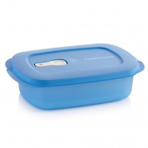 Tupperware Crystalwave Plus 4-cup/1 L Rectangular Cobalt Microwave Reheatable | MGP027938