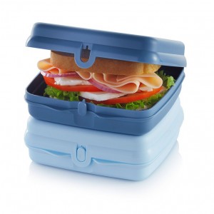 Tupperware Eco+ Sandwich Keepers White / Blue Lunch and Snacks | VEP516024