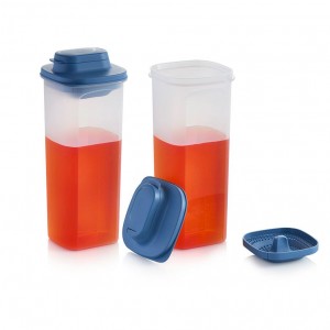 Tupperware Slim Line Pitcher With Strainer Set Dragonfly Refrigerator Storage | LEM264193