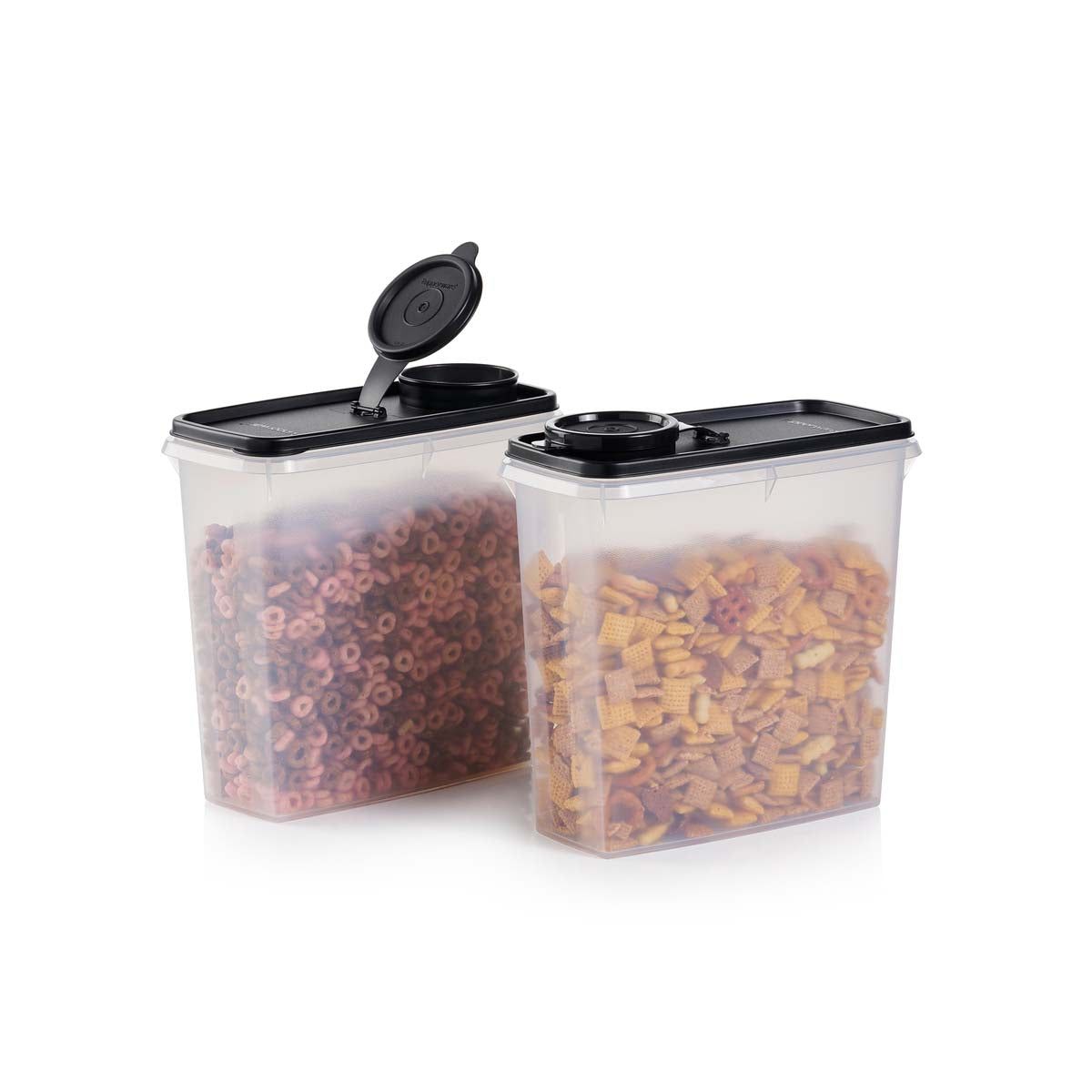 Tupperware Cereal Storers Black Dry Storage | FRT271459