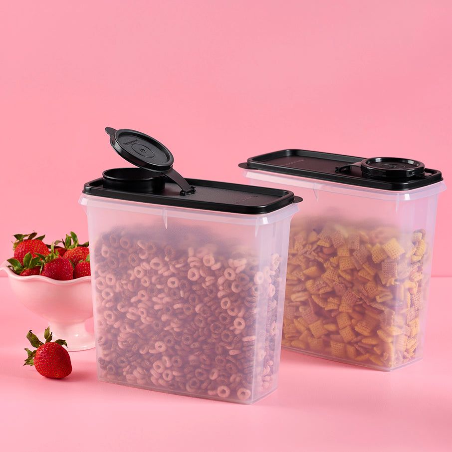 Tupperware Cereal Storers Black Dry Storage | FRT271459