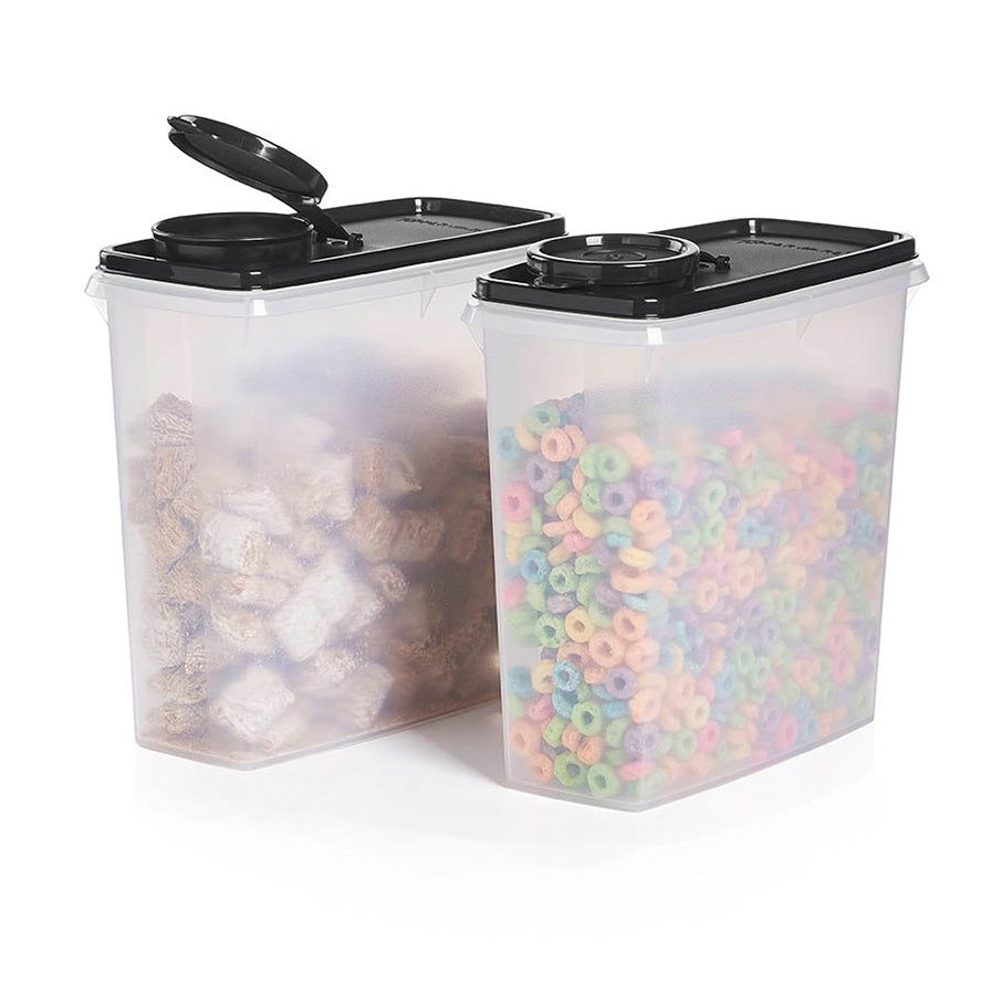 Tupperware Cereal Storers Black Dry Storage | FRT271459