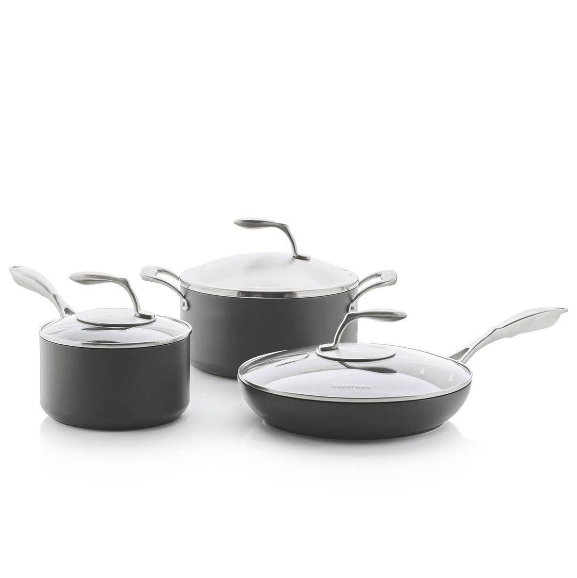 Tupperware Chef Series Ii Cookware Essential Set Oven and Stovetop Cooking | LVU576490