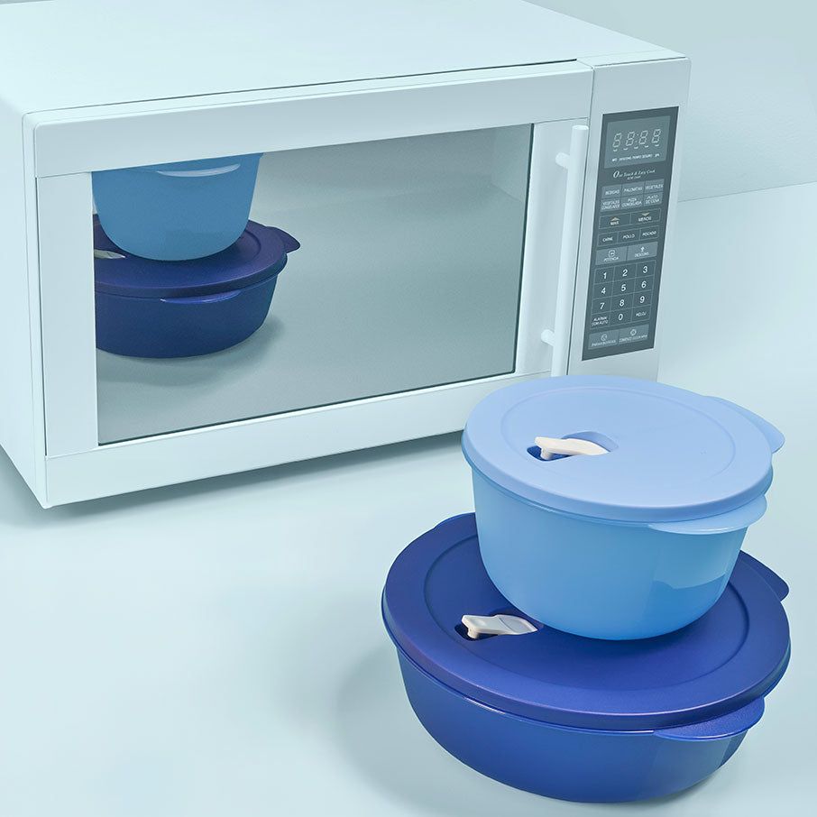 Tupperware Crystalwave 2-pc. Set Blue Microwave Reheatable | ZTB825137