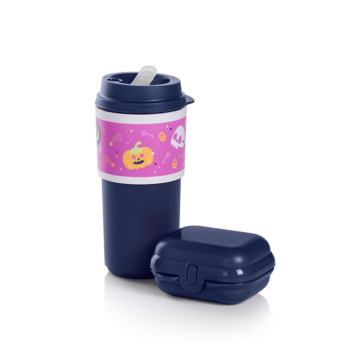 Tupperware Halloween Beverage And Bites Set Navy Lunch and Snacks | TJG301492