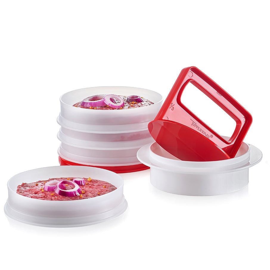 Tupperware Hamburger Press & Keepers Set Freezer Storage | QIT627051