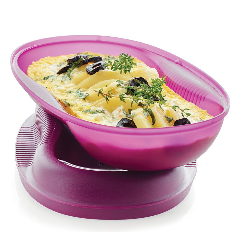 Tupperware Microwave Breakfast Maker Set Purple Microwave Cooking | CFJ263847