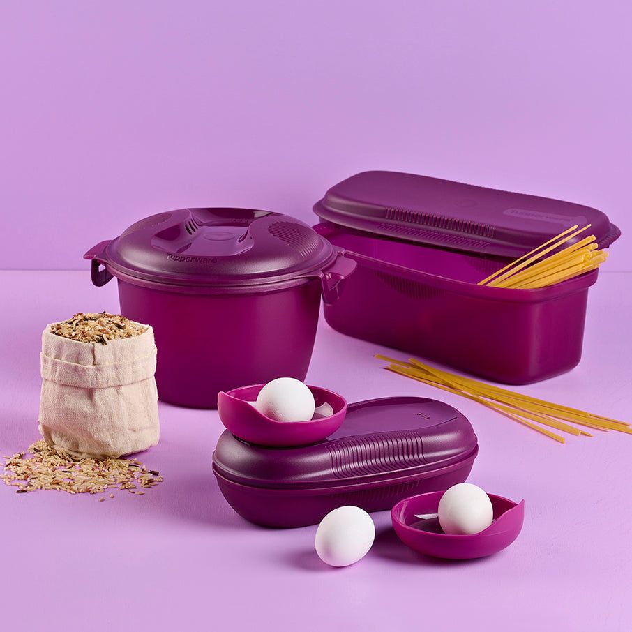 Tupperware Microwave Magic Set Purple Cabbage Microwave Cooking | WIX215387