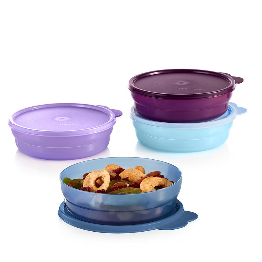 Tupperware Microwave Reheatable Cereal Bowls White Microwave Reheatable | AXV163457