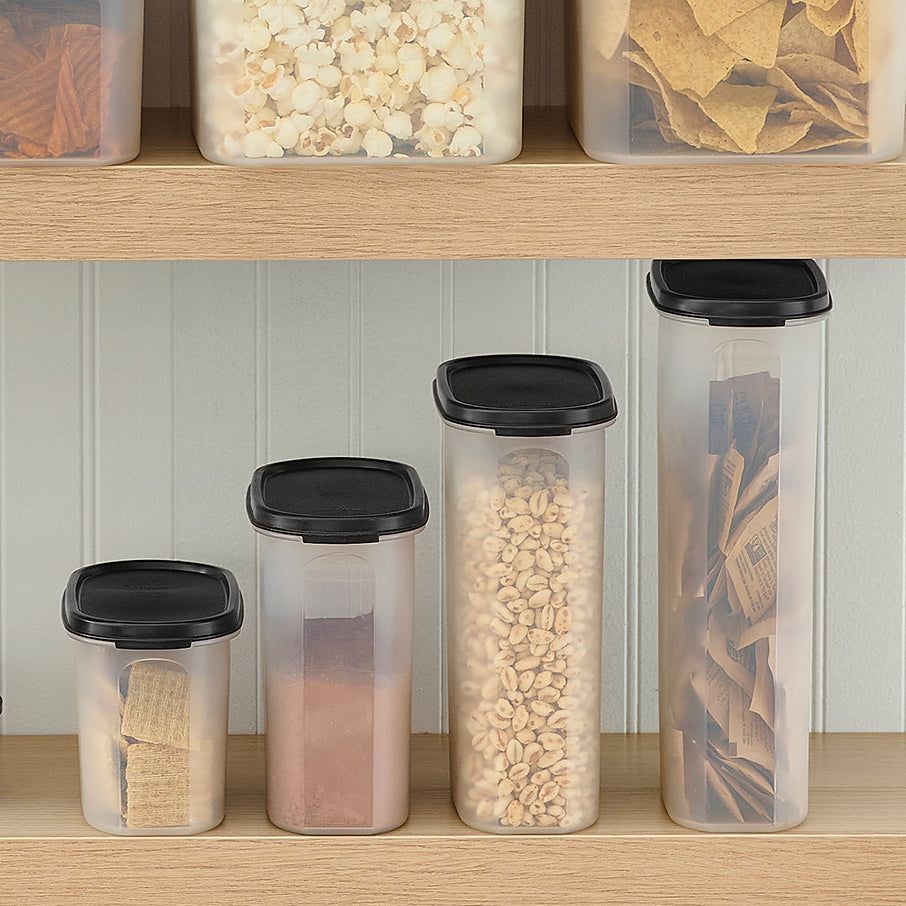 Tupperware Modular Mates Oval 3 Black Dry Storage | NTL546973