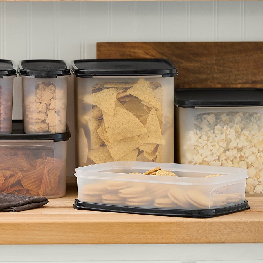 Tupperware Modular Mates Rectangular 1 Black Dry Storage | QXP625439