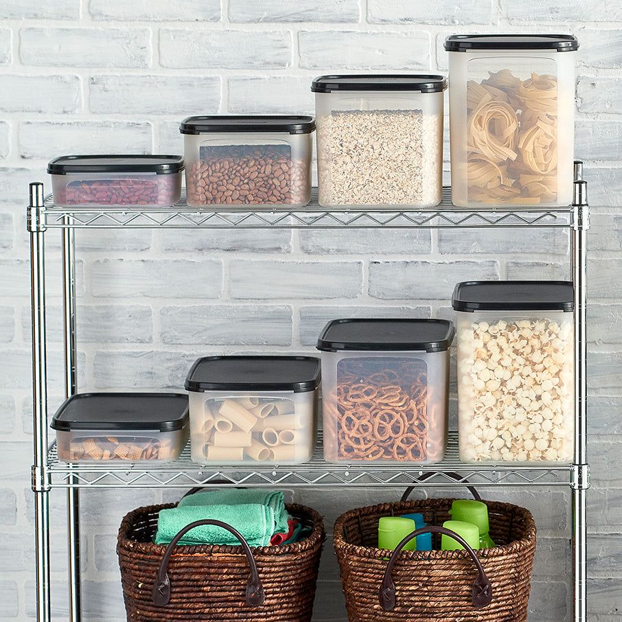 Tupperware Modular Mates Rectangular 1 Black Dry Storage | QXP625439