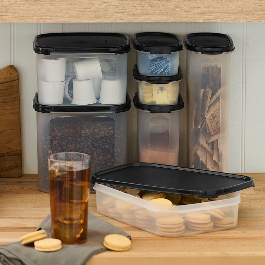 Tupperware Modular Mates Rectangular 1 Black Dry Storage | QXP625439