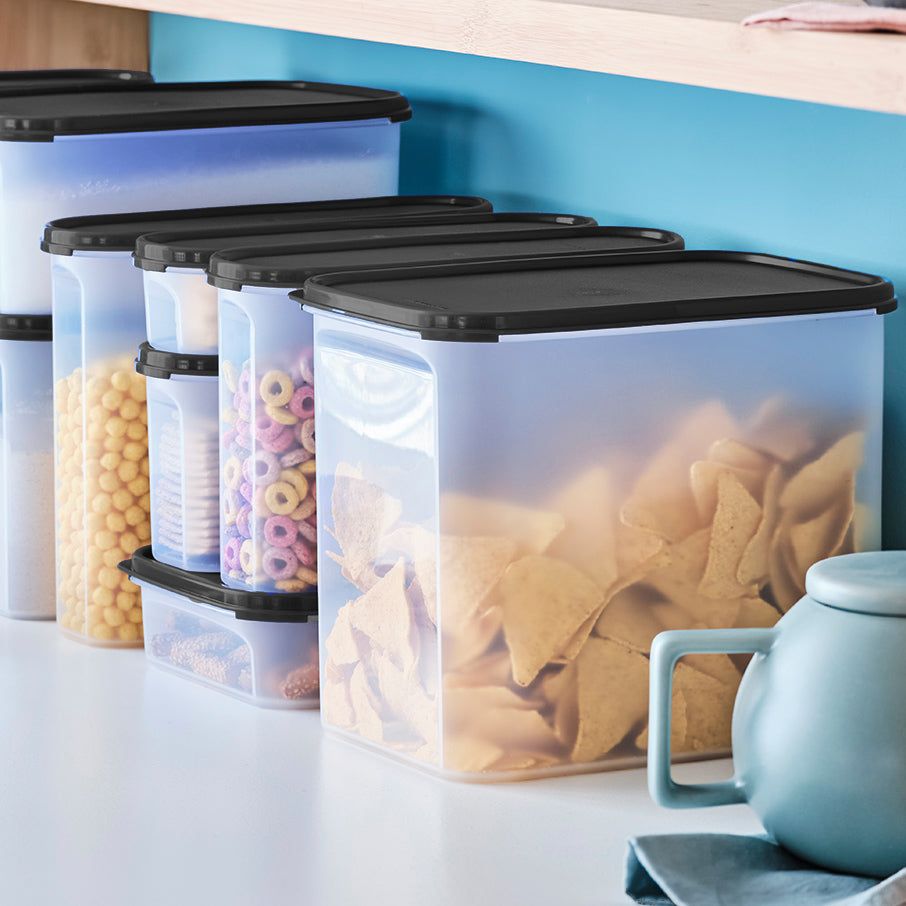 Tupperware Modular Mates Rectangular 4 Black Dry Storage | EAG097345