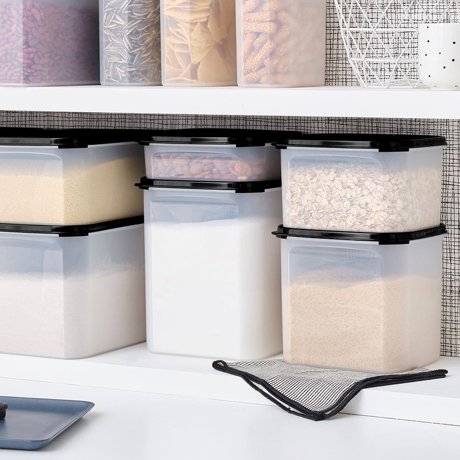 Tupperware Modular Mates Square 3 Black Dry Storage | AIJ315970