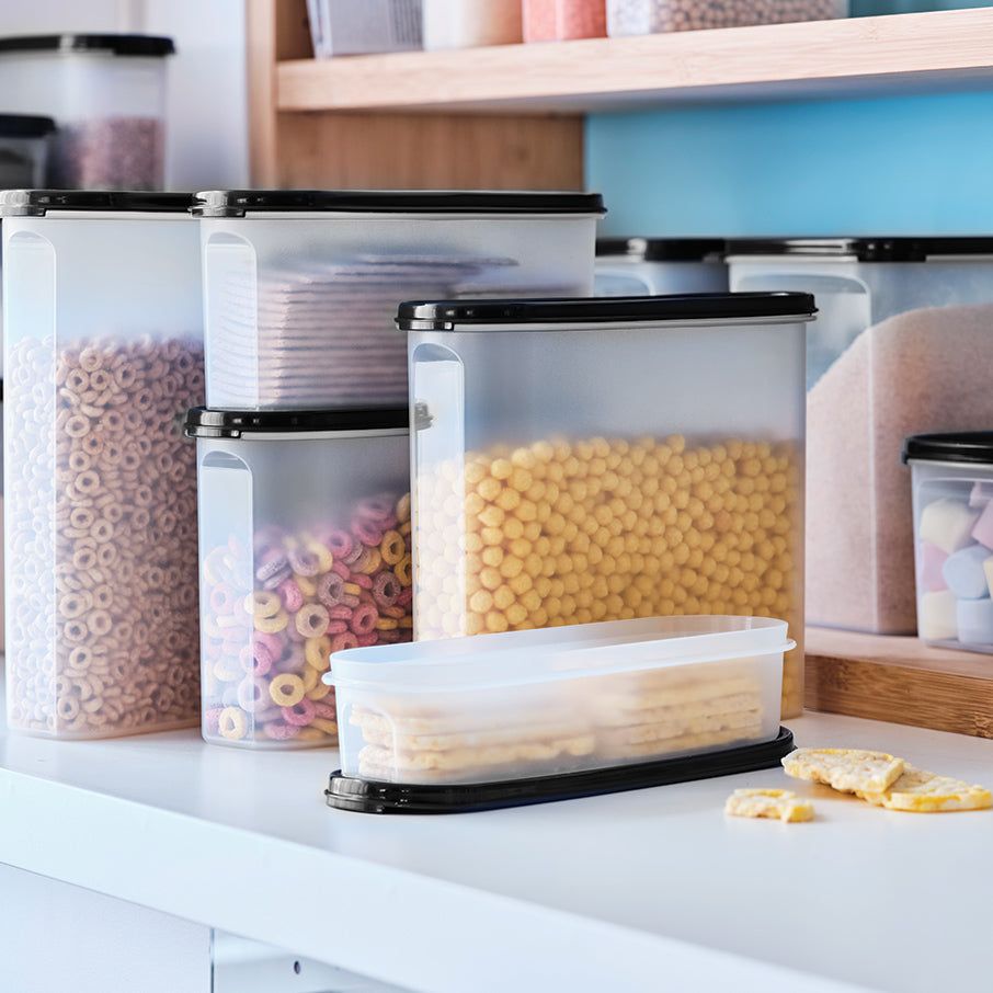 Tupperware Modular Mates Super Oval 1 Black Dry Storage | QOL430195