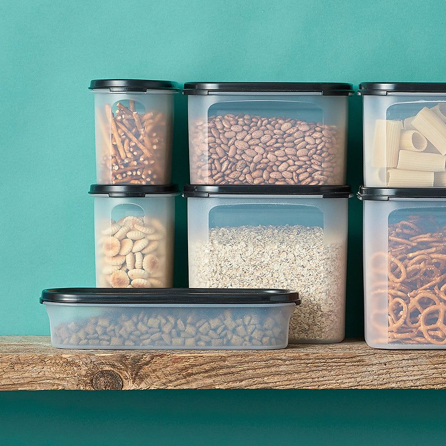 Tupperware Modular Mates Super Oval 1 Black Dry Storage | QOL430195