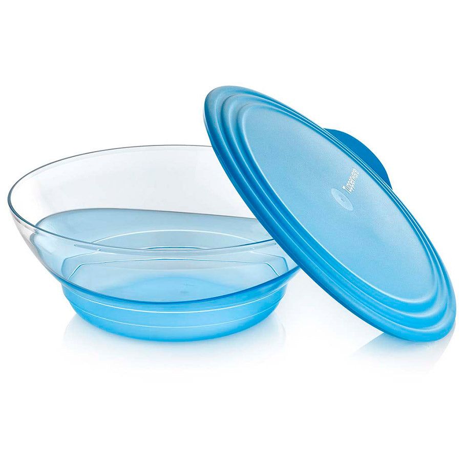 Tupperware Sheerly Elegant Large Bowl Azure Serveware | HFU470156