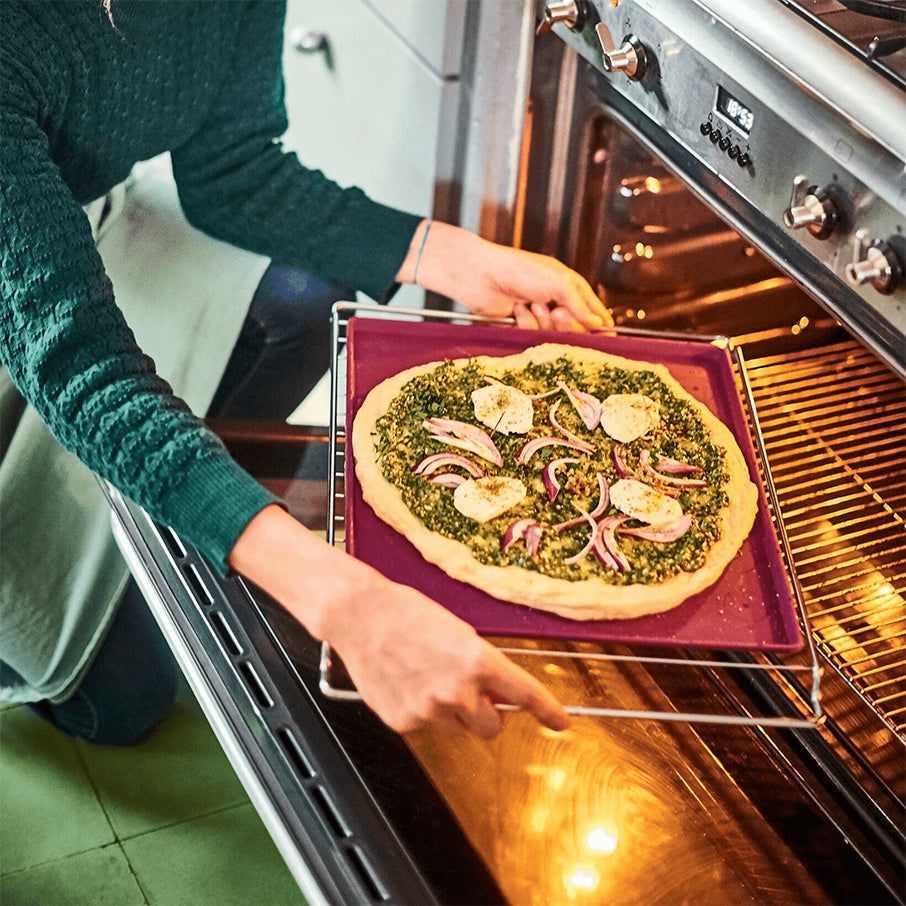 Tupperware Silicone Baking Sheet With Rim Purple Cabbage Oven and Stovetop Cooking | GYQ864957