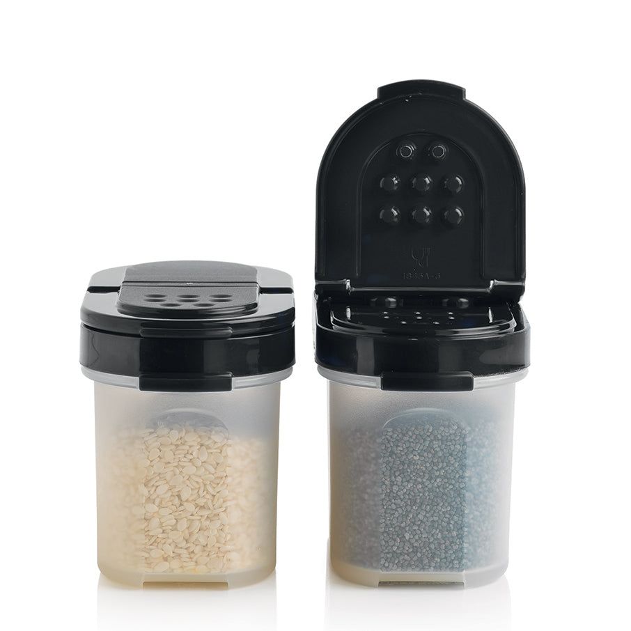 Tupperware Small Spice Shakers Black Dry Storage | MOT741956