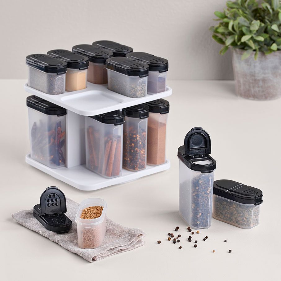 Tupperware Spice Shaker Set With Carousel Dry Storage | KAE614827