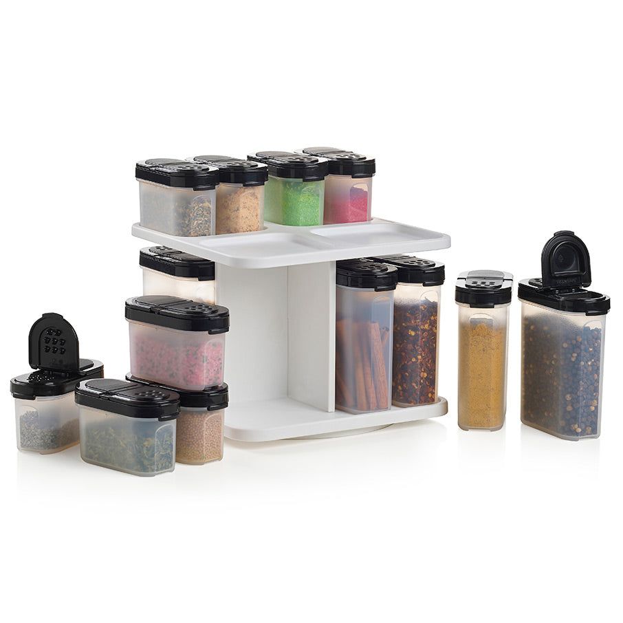 Tupperware Spice Shaker Set With Carousel Dry Storage | KAE614827