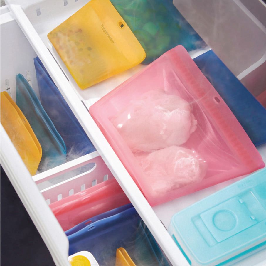 Tupperware The Ultimate Silicone Stand-up Bag Set Freezer Storage | LUV152497