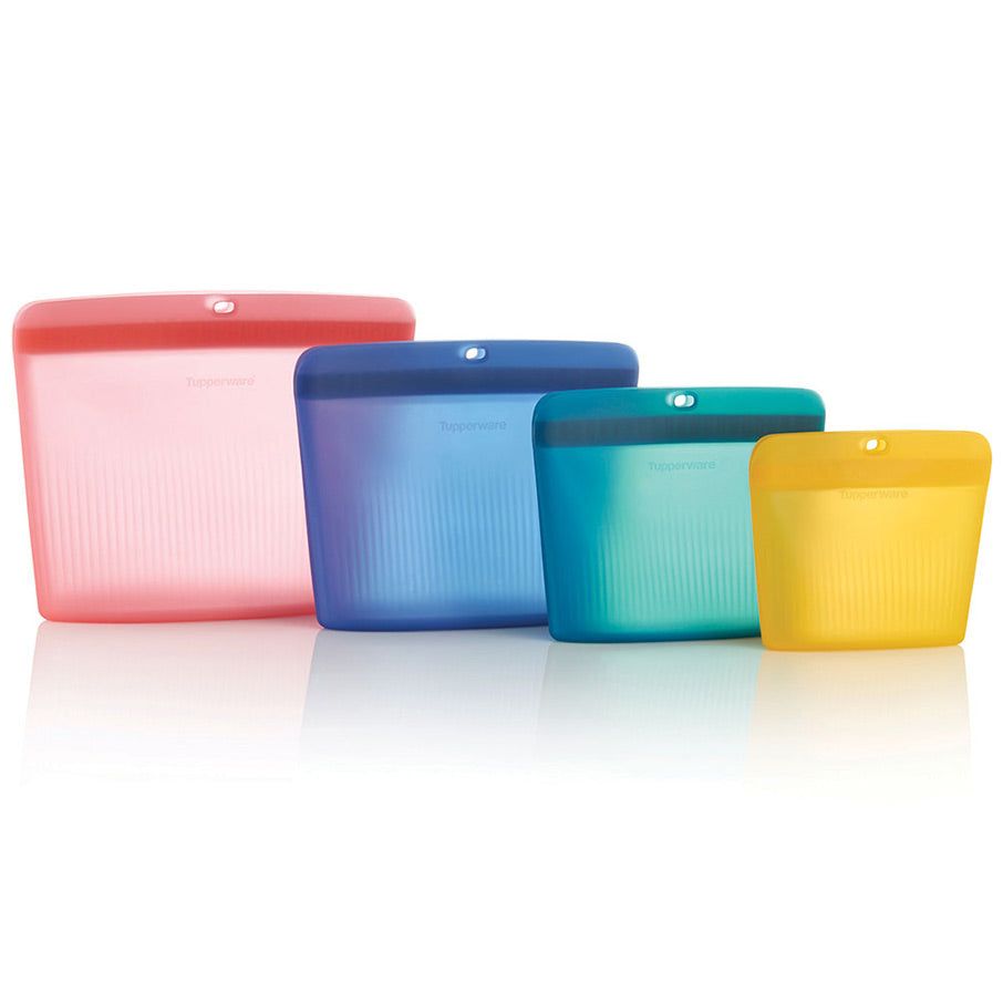 Tupperware The Ultimate Silicone Stand-up Bag Set Freezer Storage | LUV152497