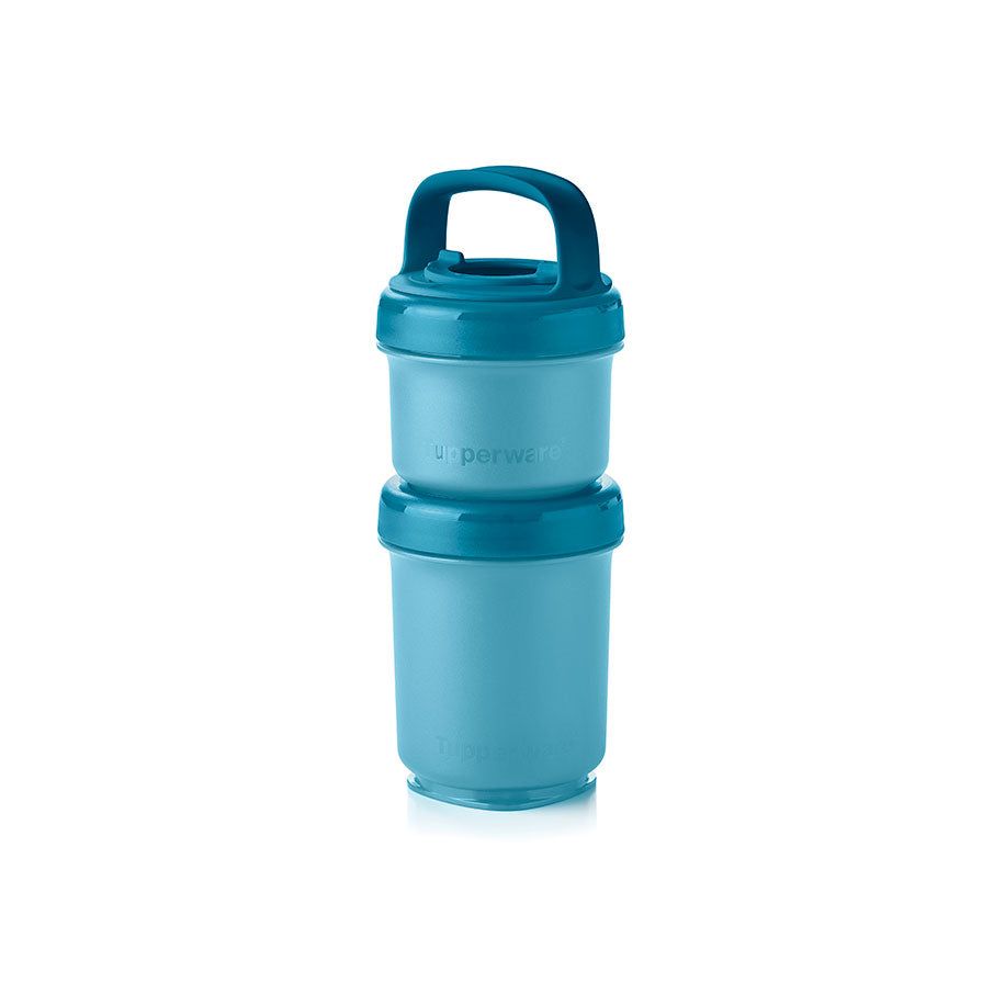 Tupperware Twist N Stack Set Peacock Lunch and Snacks | PZU867053