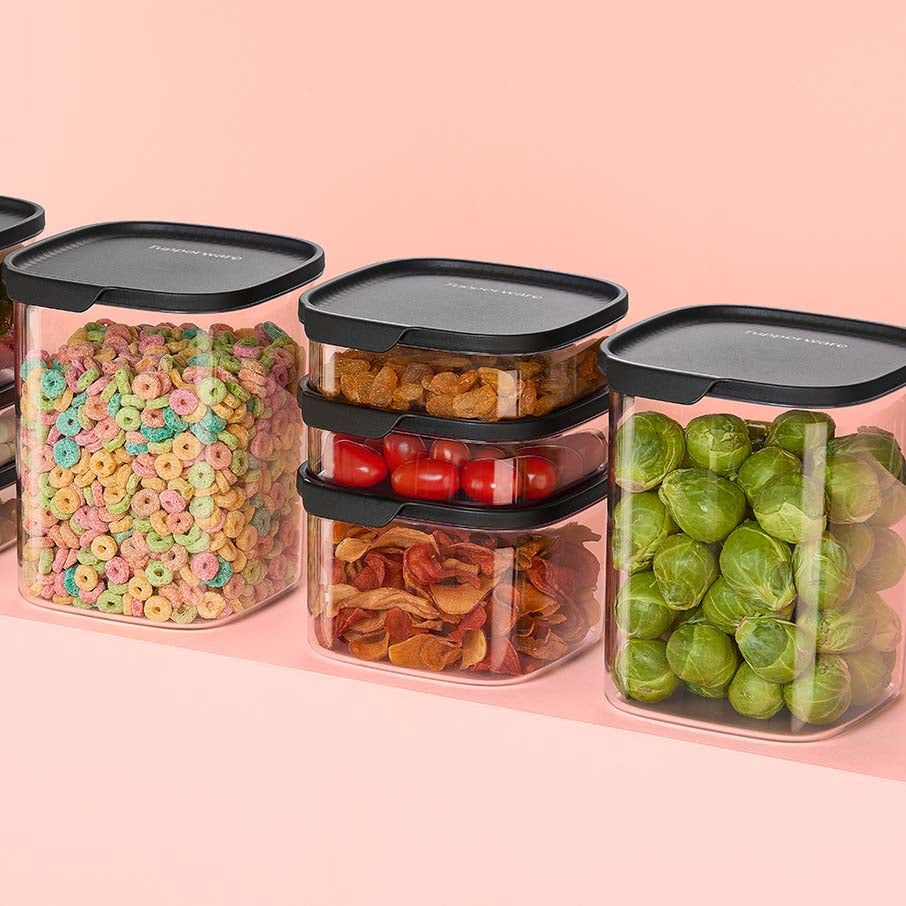 Tupperware Ultra Clear Square 5-pc. Set Cosmos Dry Storage | YGF571382