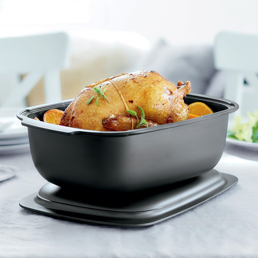 Tupperware Ultrapro 6-qt./5.7 L Roasting Pan With Cover Microwave Cooking | IAD852406