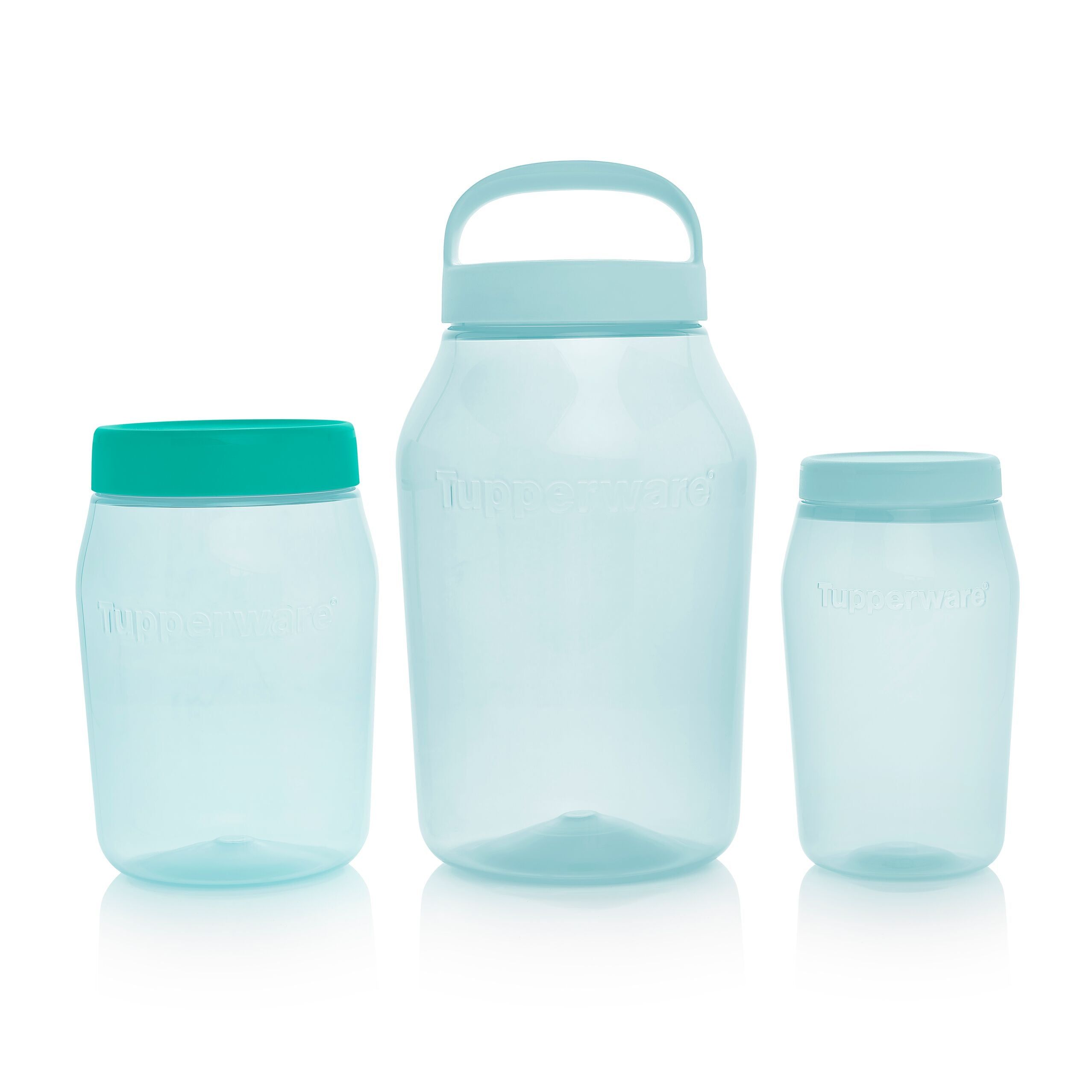 Tupperware Universal Jar 1.5-qt/1.5l With Simple Cover Turquoise Dry Storage | TIF096351